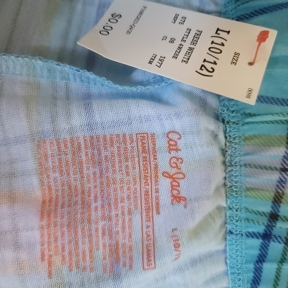 cat & Jack - Plaid Pajama Pant & Tshirt Set - Picture 7 of 7